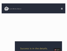Tablet Screenshot of lionhotelgroup.com